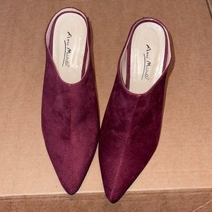 Suede 4inch mule heel